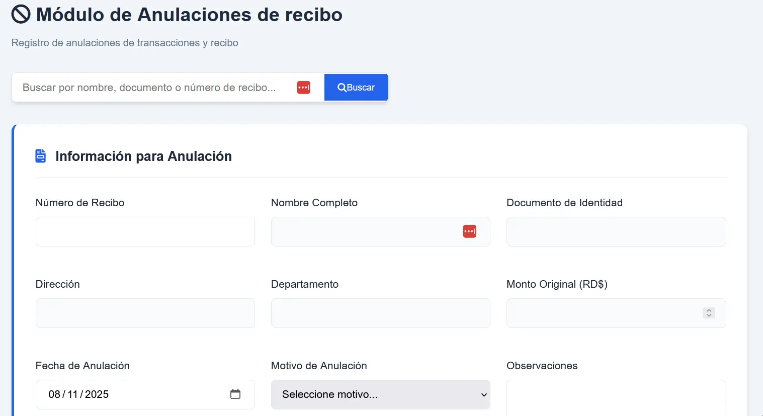 Anulacion De recibos11